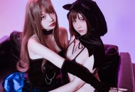 动漫博主 九曲Jean&二佐Nisa - 万圣节双人私房小猫/(40P)