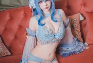 动漫博主雪晴Astra - 原神 甘雨内衣/(45P)