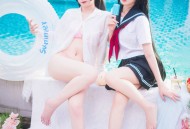 动漫博主 封疆疆v & 祖木子 - 能代 x 酒匂泳装/(43P)