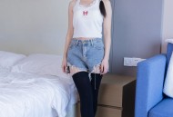 BoBoSocks袜啵啵 No.390 甜甜圈 -板鞋、厚黑丝大腿袜、厚白丝大腿袜/(148P)