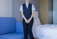 BoBoSocks袜啵啵 No.413 芝士 -高跟鞋、白色吊带船袜、银行制服/(145P)