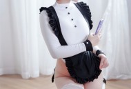 半半子 - 纯白女仆/(45P)