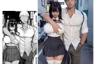 一张漫画转真人AI图引发的COS模仿秀 欧派即是正义